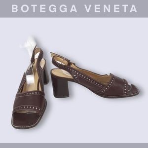 Bottega Veneta Block Heels Brown Leather 9US Women